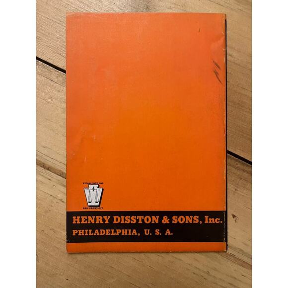 Vintage Disston Saw Tool and File Manual. Paperback. Henry Disston & Sons - Picture 2 of 2